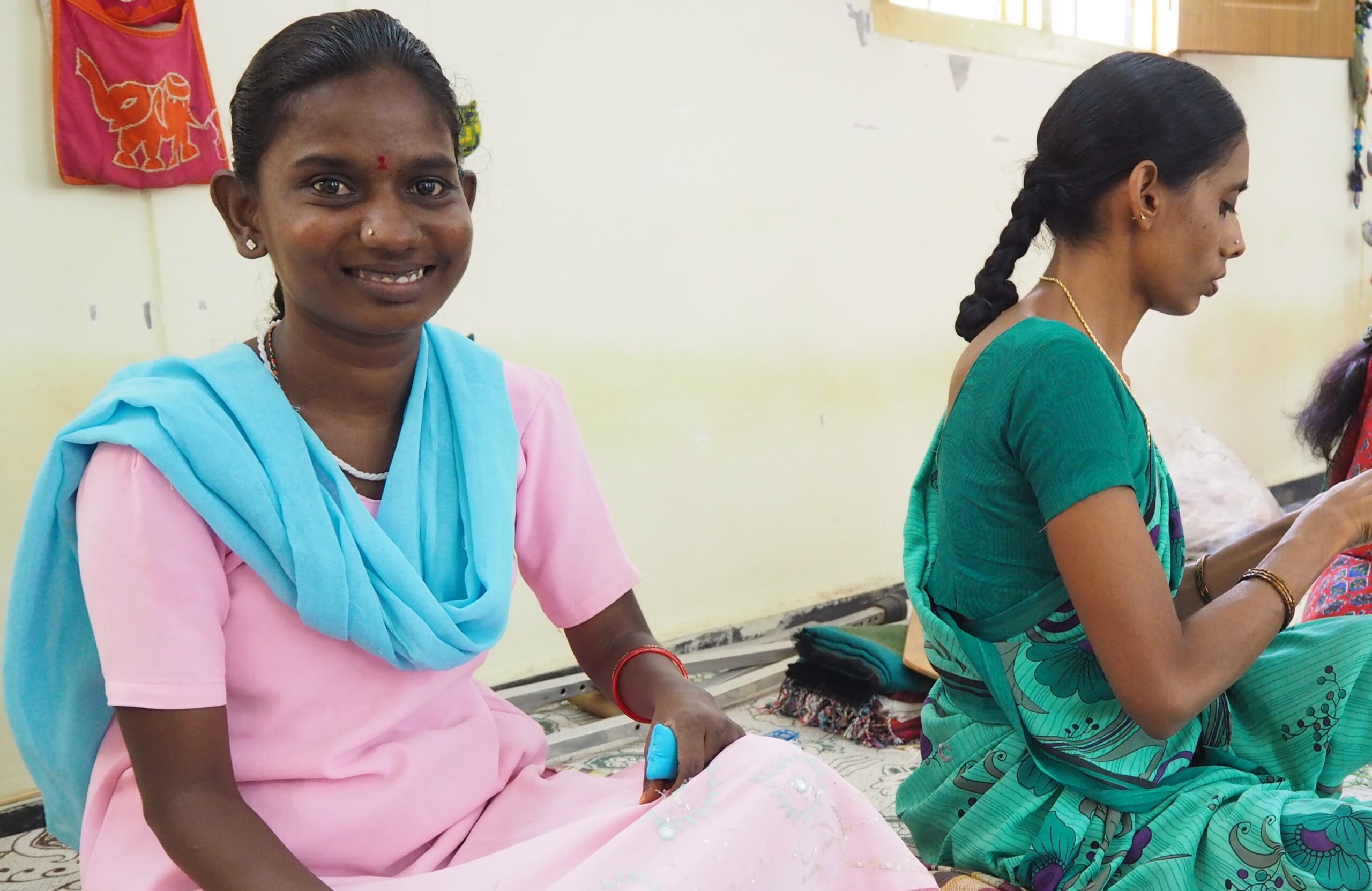 Sharada Talari, who works at RDT's Handicrafts Workshop